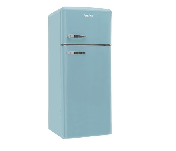 Lodówka Amica KGC15632T 144cm Niebieska Retro SlimSize Górny Zamrażalnik 206L - 1021952 - zdjęcie 3